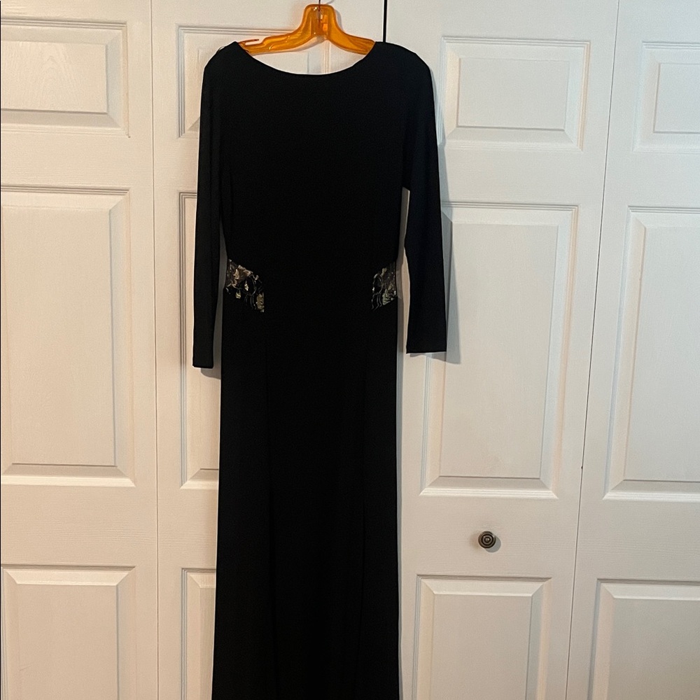 VENUS Black Long Sleeve Dress with Sequin Detail